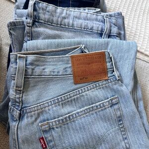 LOT 4 Blue Jeans pre loved Levis, H&M and more